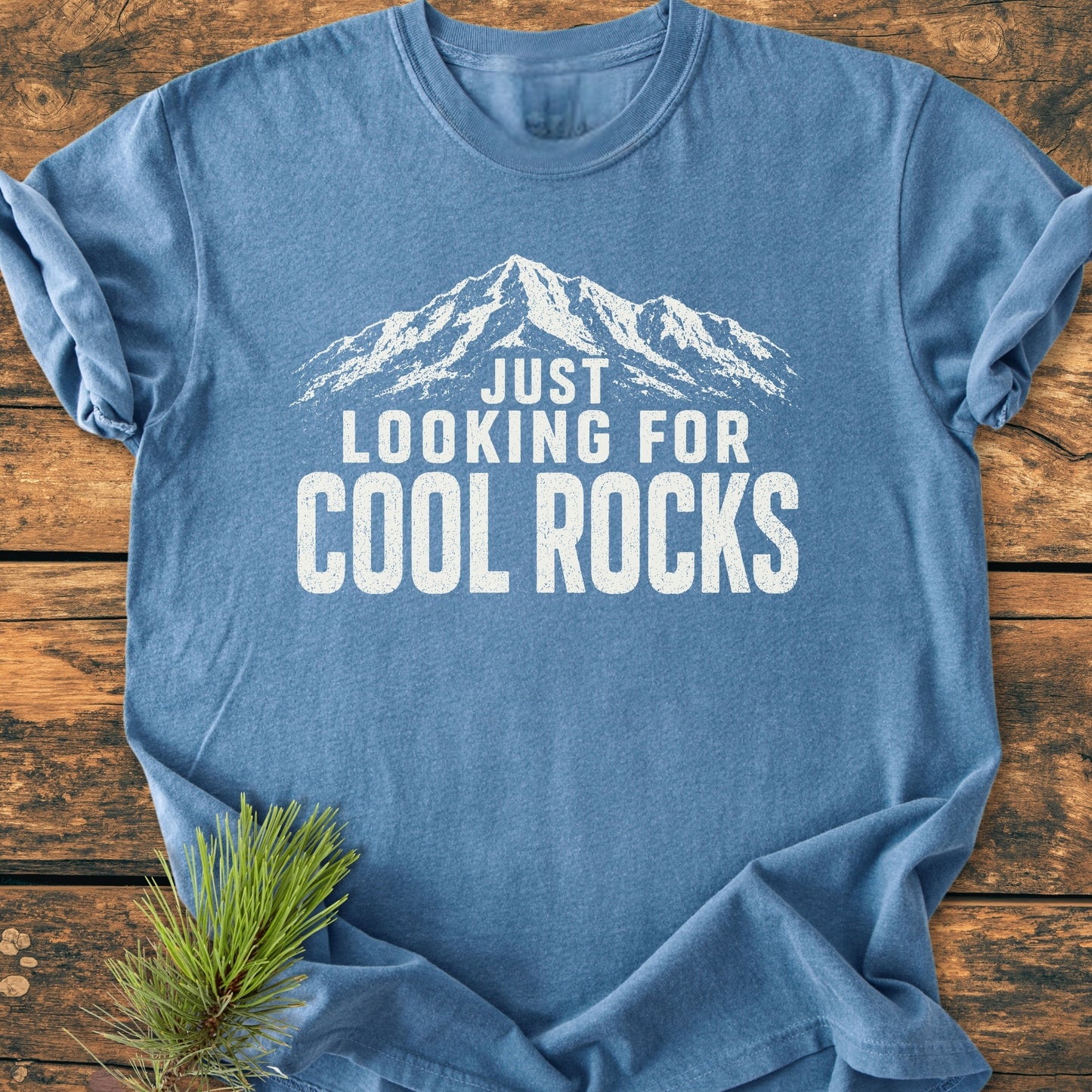 Just Looking For Cool Rocks - Vintage Wash Tee