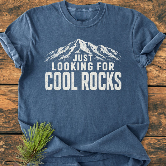 Just Looking For Cool Rocks - Vintage Wash Tee