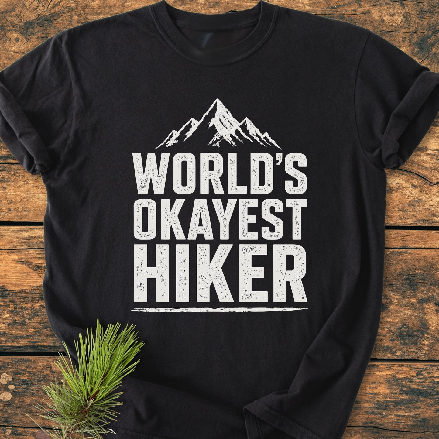 World's Okayest Hiker - Vintage Wash Tee