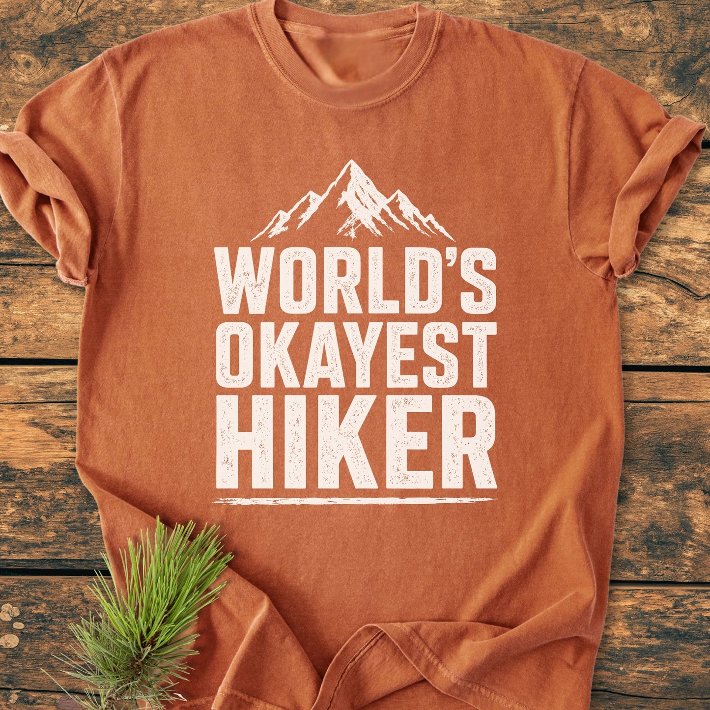 World's Okayest Hiker - Vintage Wash Tee