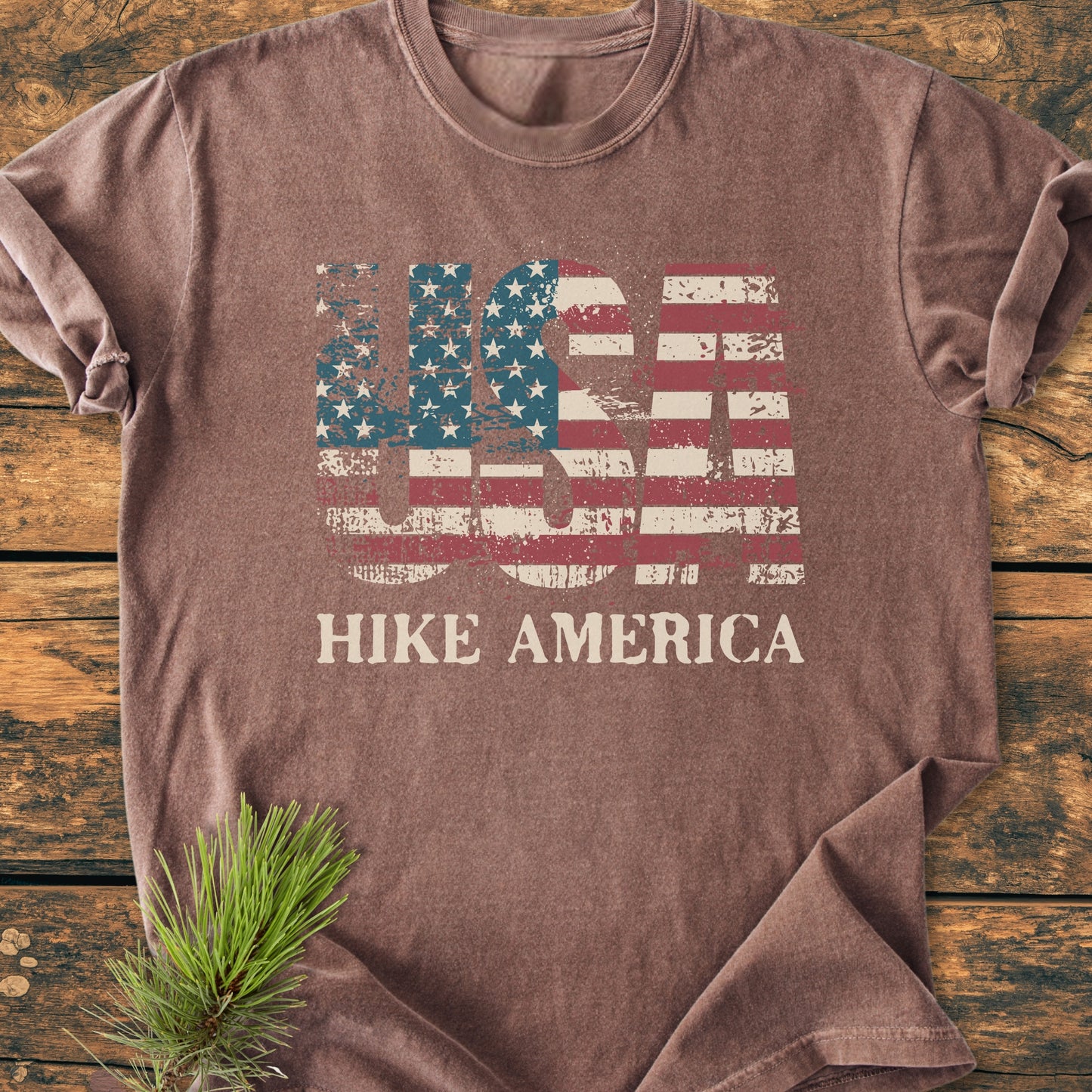 USA Hike America - Vintage Wash Tee