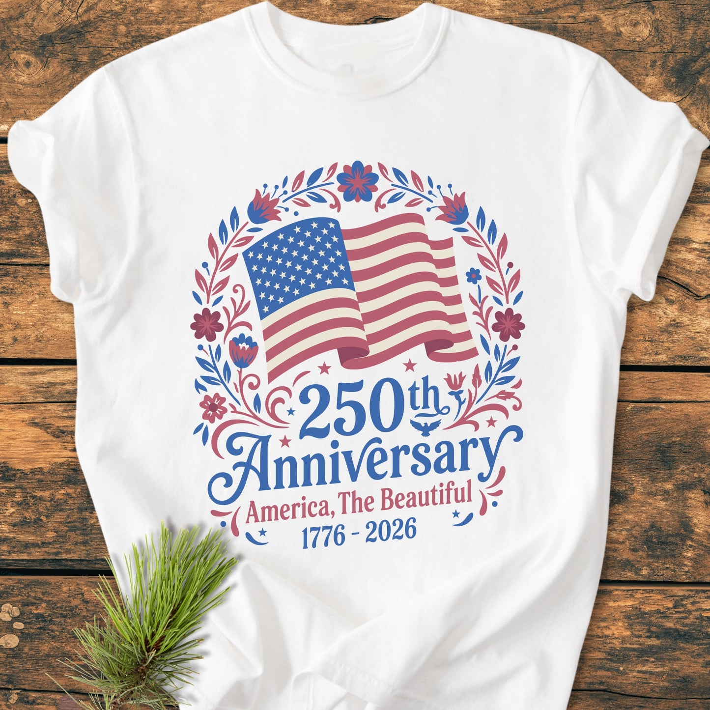 250 Years America The Beautiful - Premium Vintage Tee