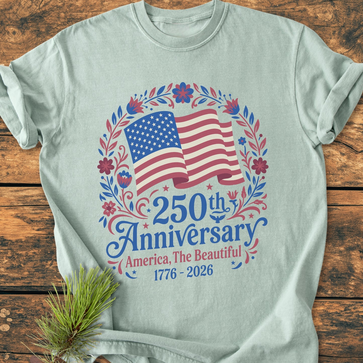 250 Years America The Beautiful - Premium Vintage Tee