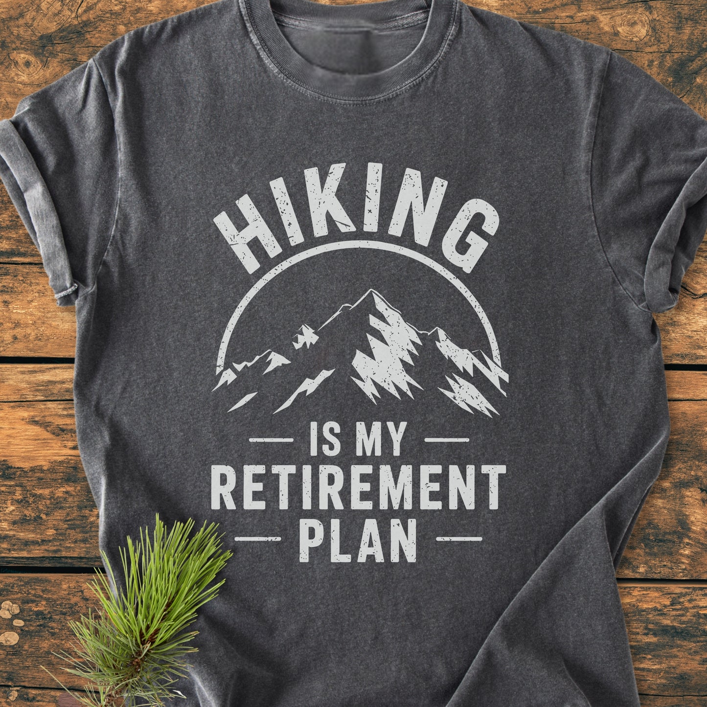 Hiking Retirement Plan - Vintage Wash Tee