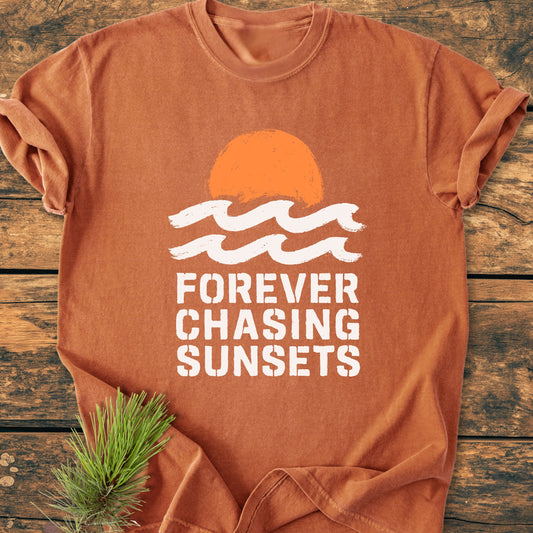 Forever Chasing Sunsets - Premium Vintage Tee