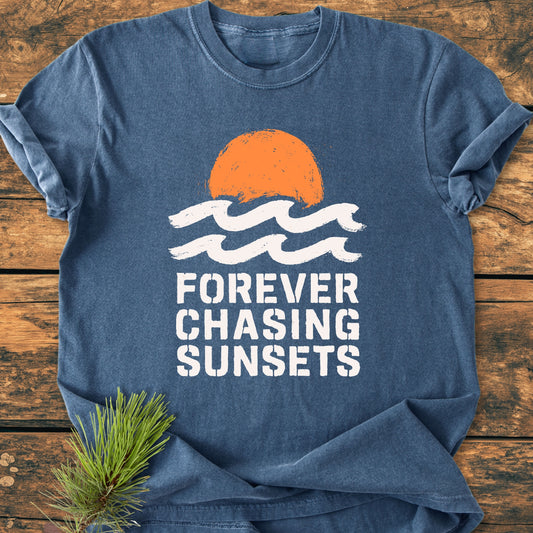Forever Chasing Sunsets - Premium Vintage Tee