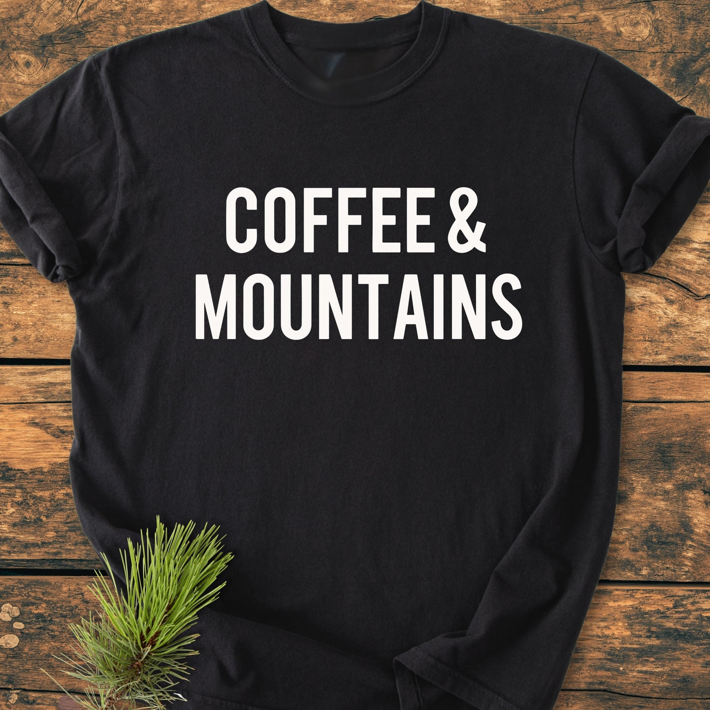 Coffee & Mountains - Premium Vintage Tee