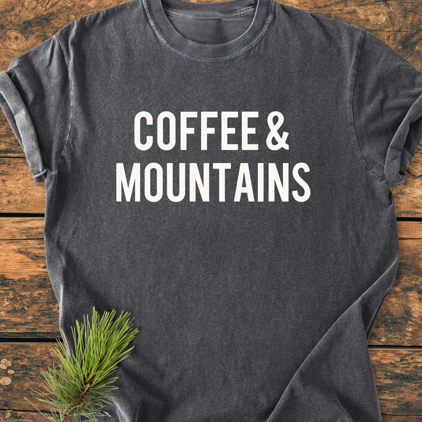 Coffee & Mountains - Premium Vintage Tee