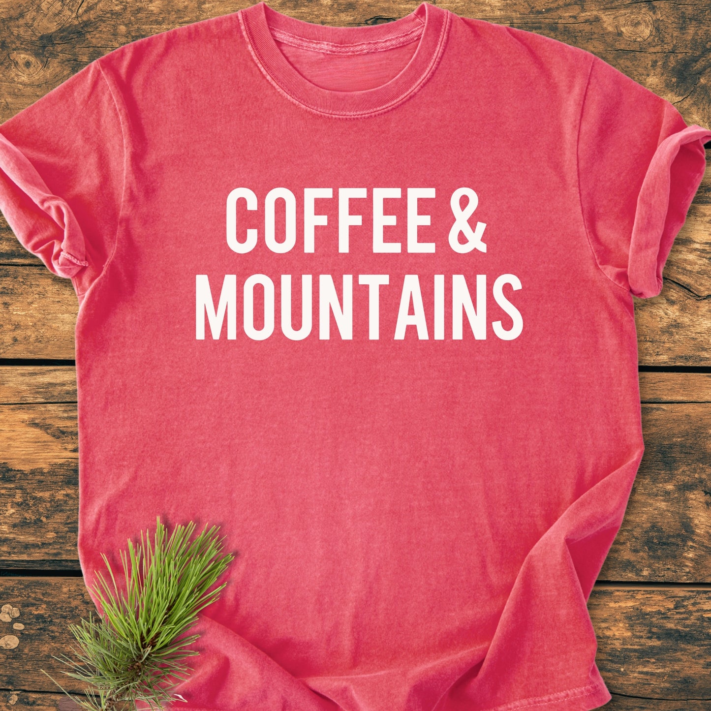 Coffee & Mountains - Premium Vintage Tee