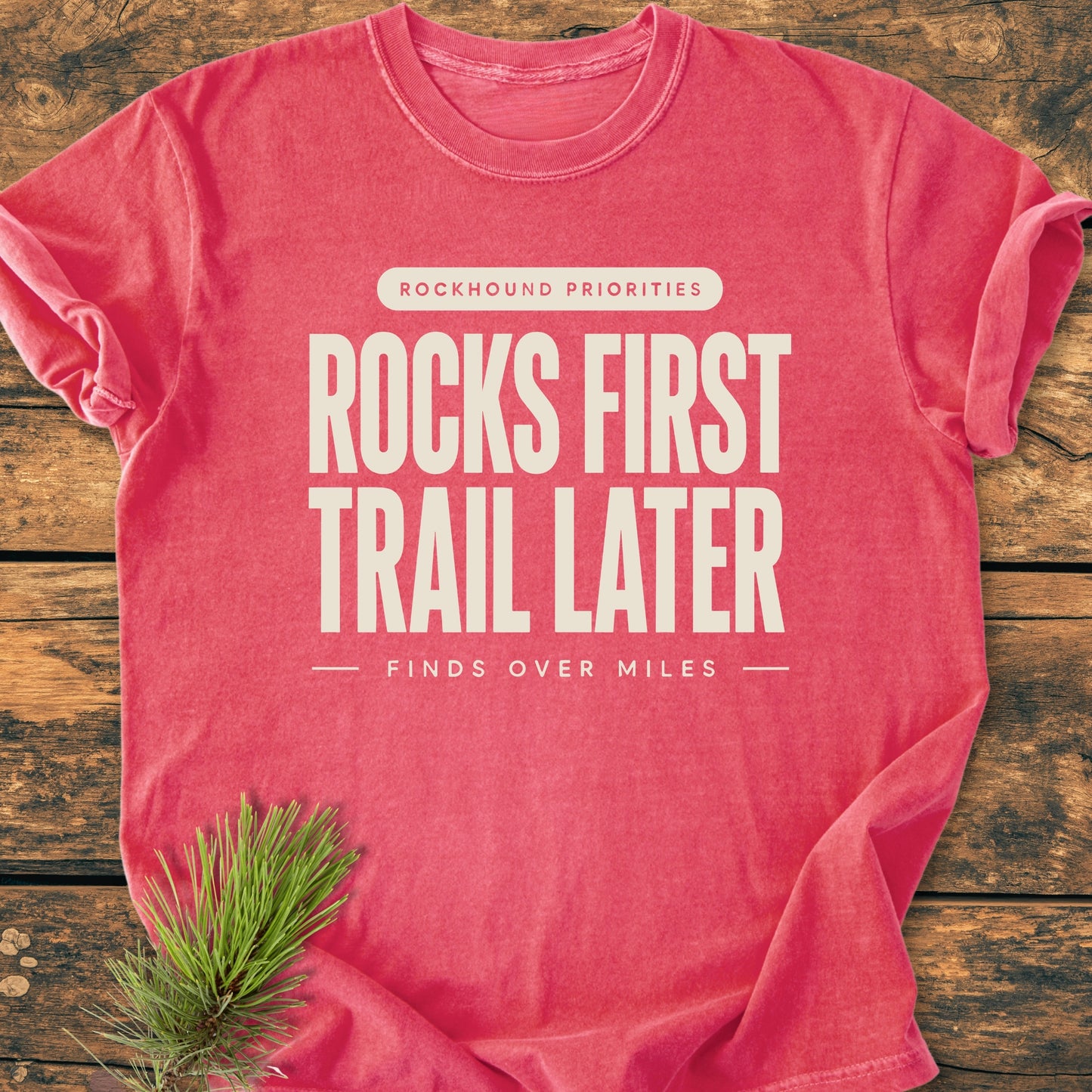 Rocks First - Vintage Wash Tee