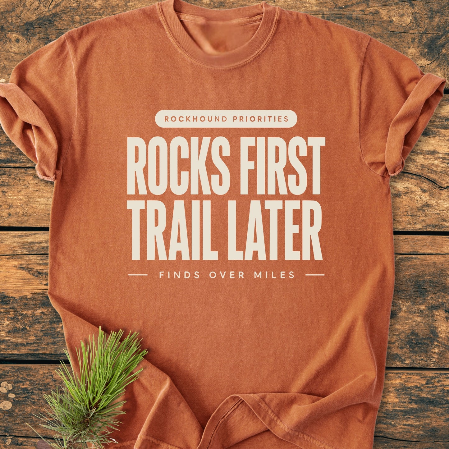 Rocks First - Vintage Wash Tee