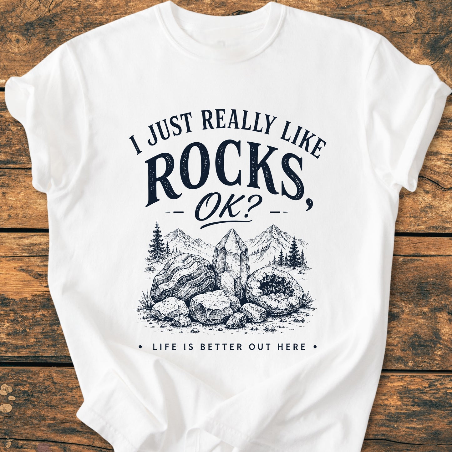 I Really Like Rocks - Premium Vintage Tee
