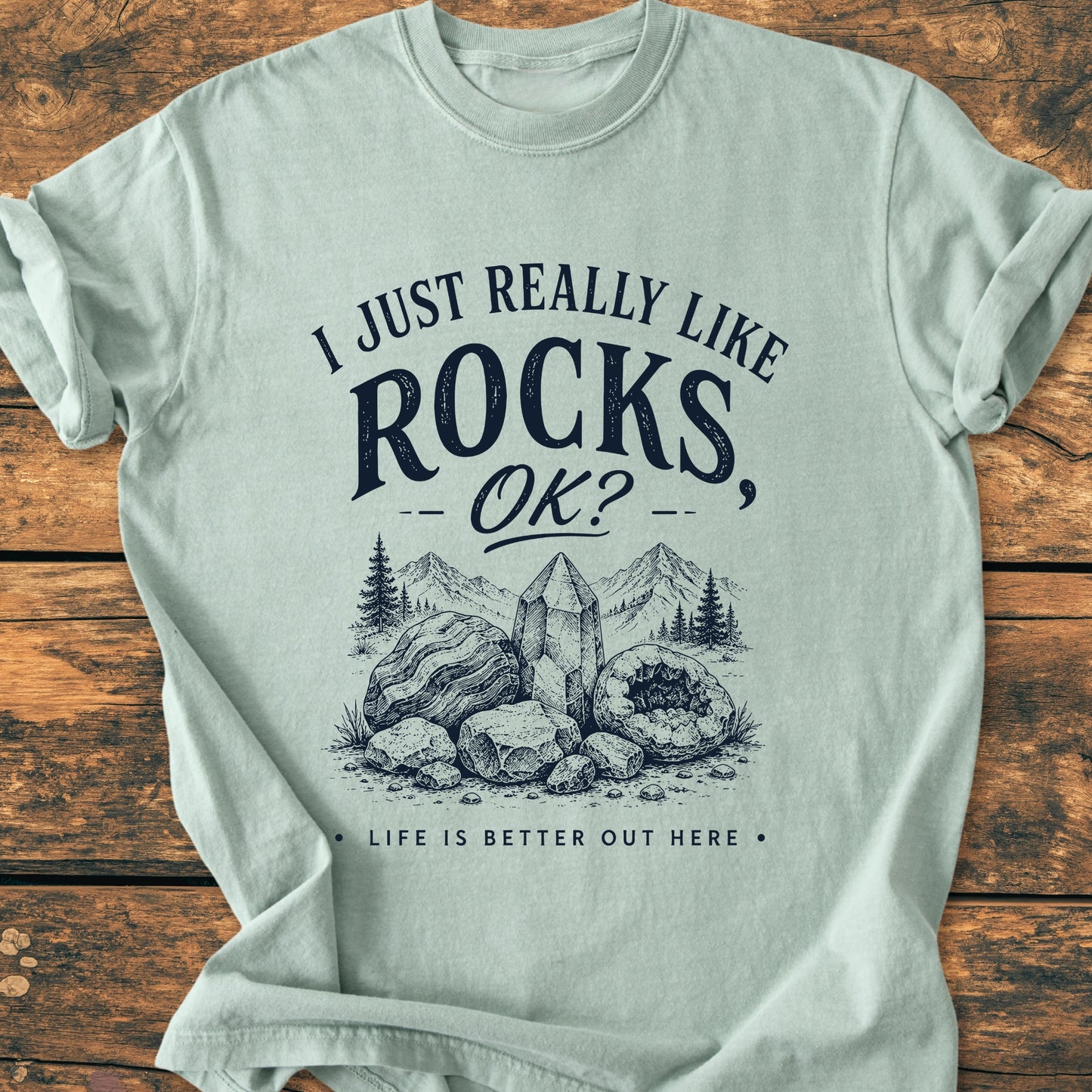 I Really Like Rocks - Premium Vintage Tee