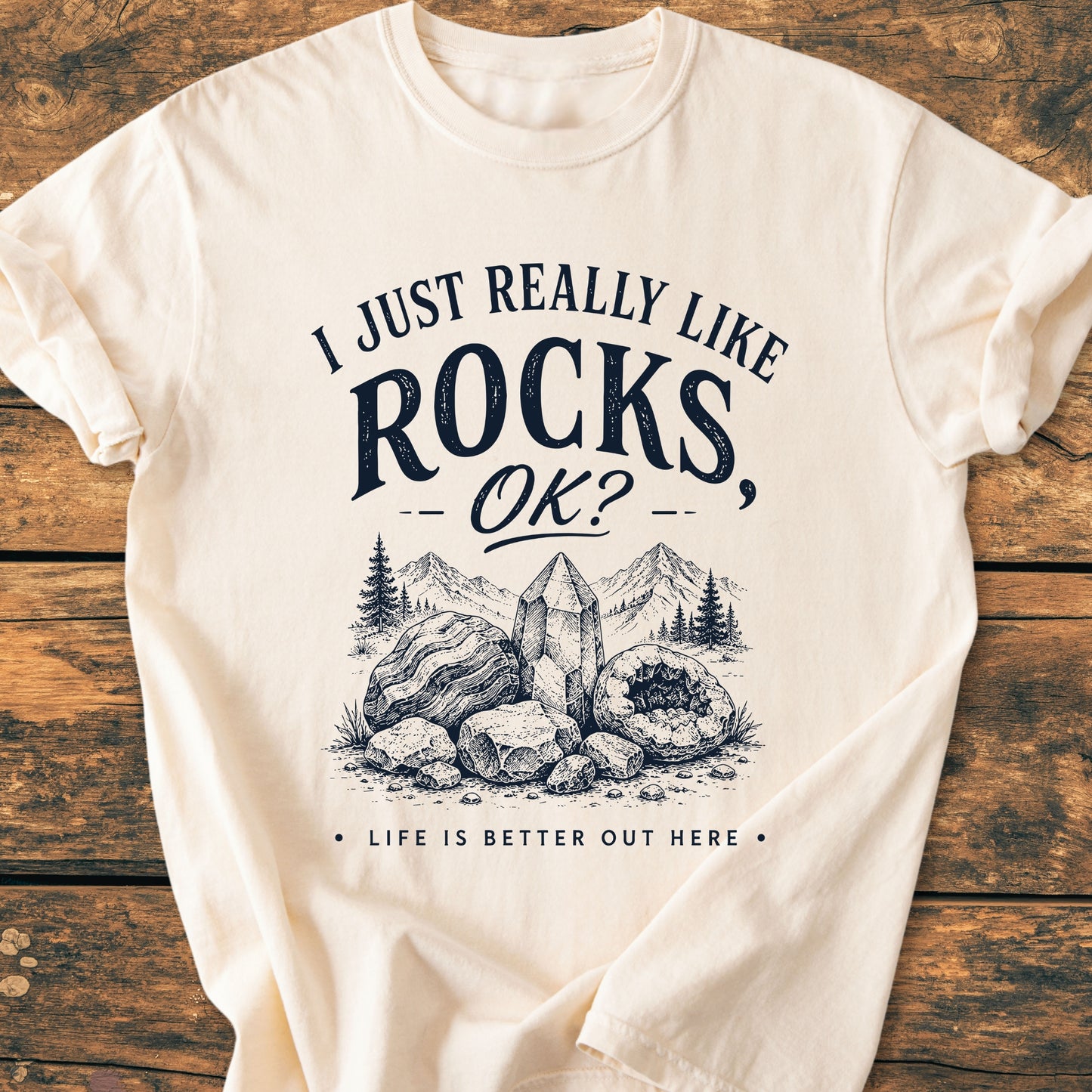 I Really Like Rocks - Premium Vintage Tee