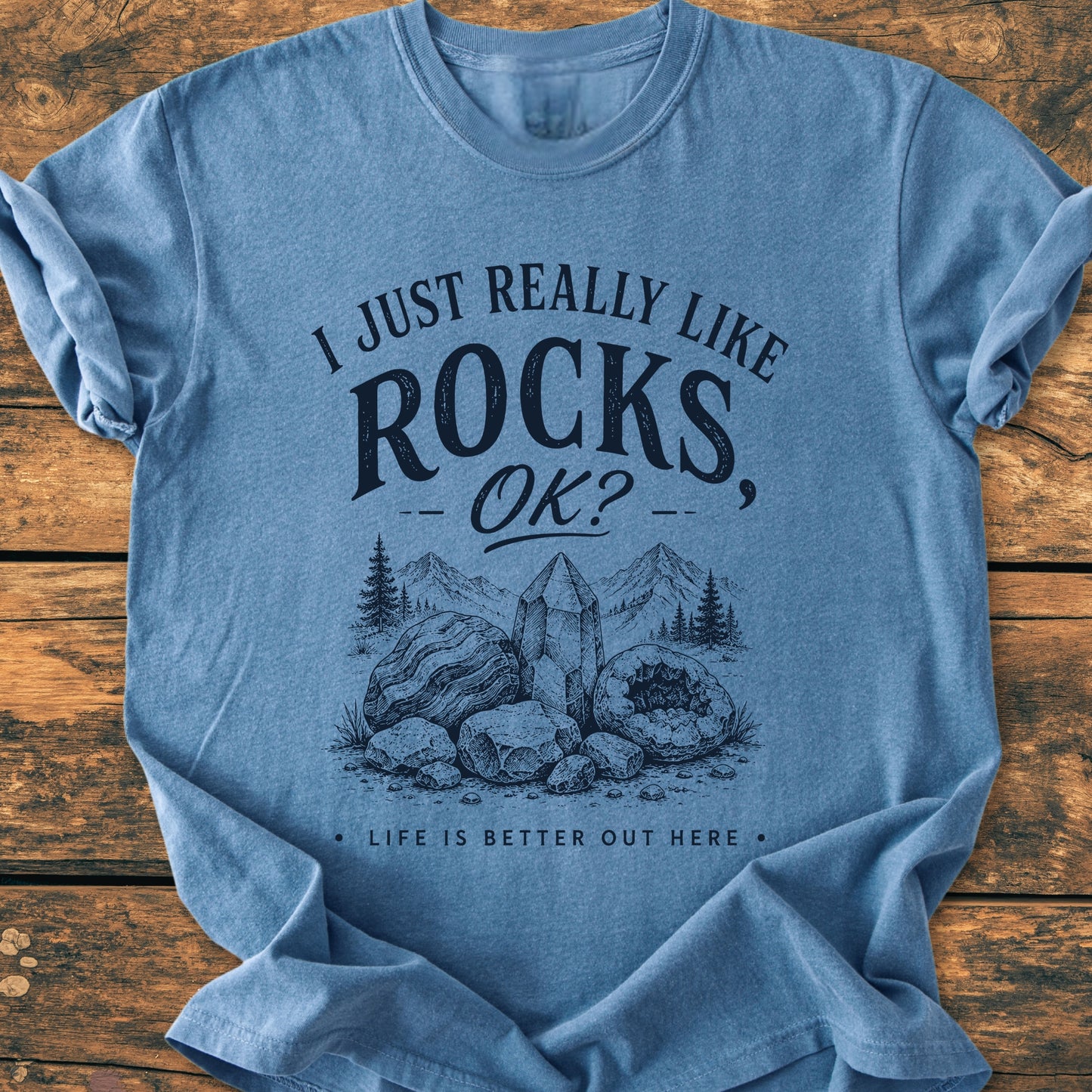 I Really Like Rocks - Premium Vintage Tee