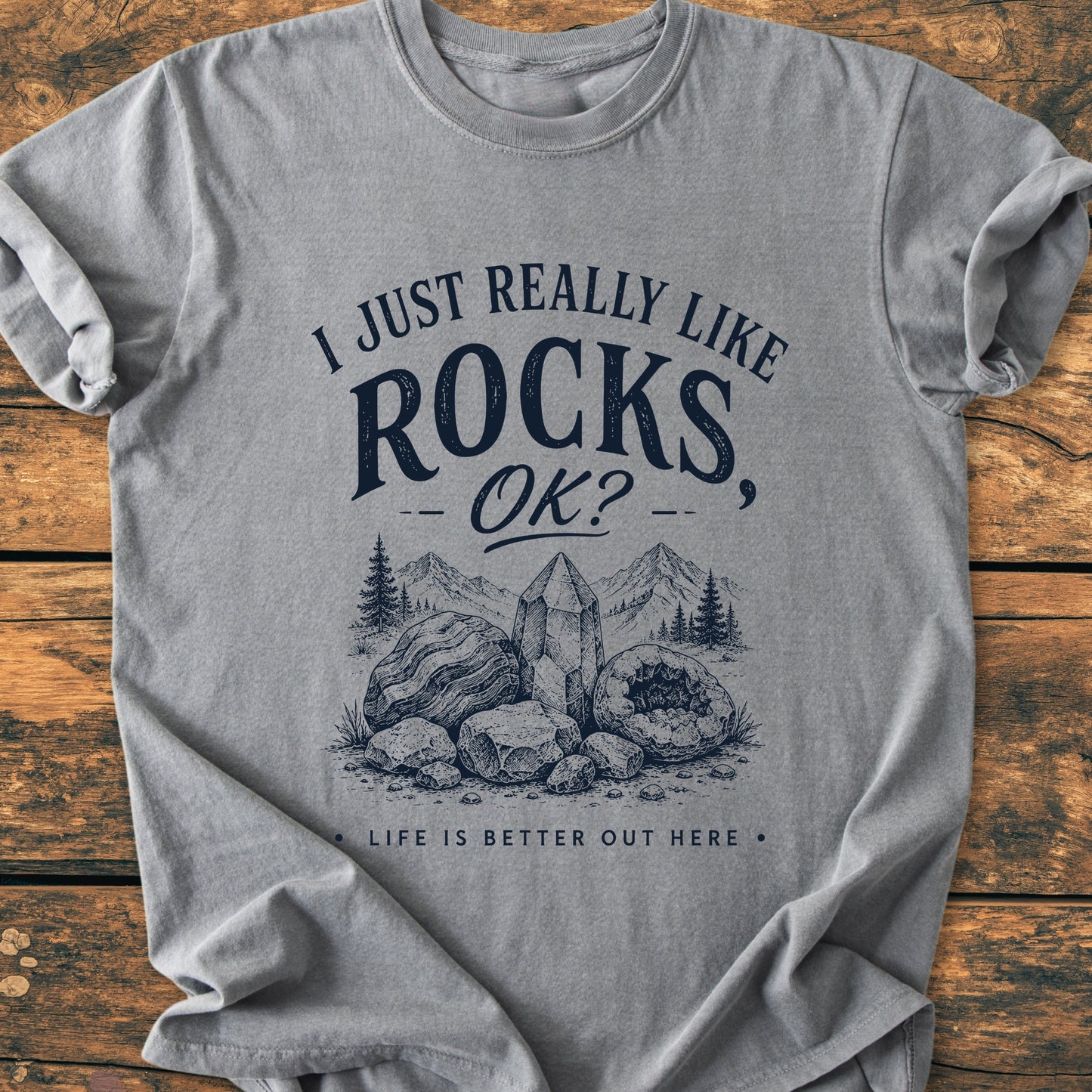 I Really Like Rocks - Premium Vintage Tee