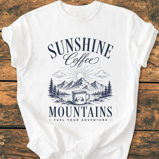 Sunshine Coffee Mountains - Vintage Wash Tee