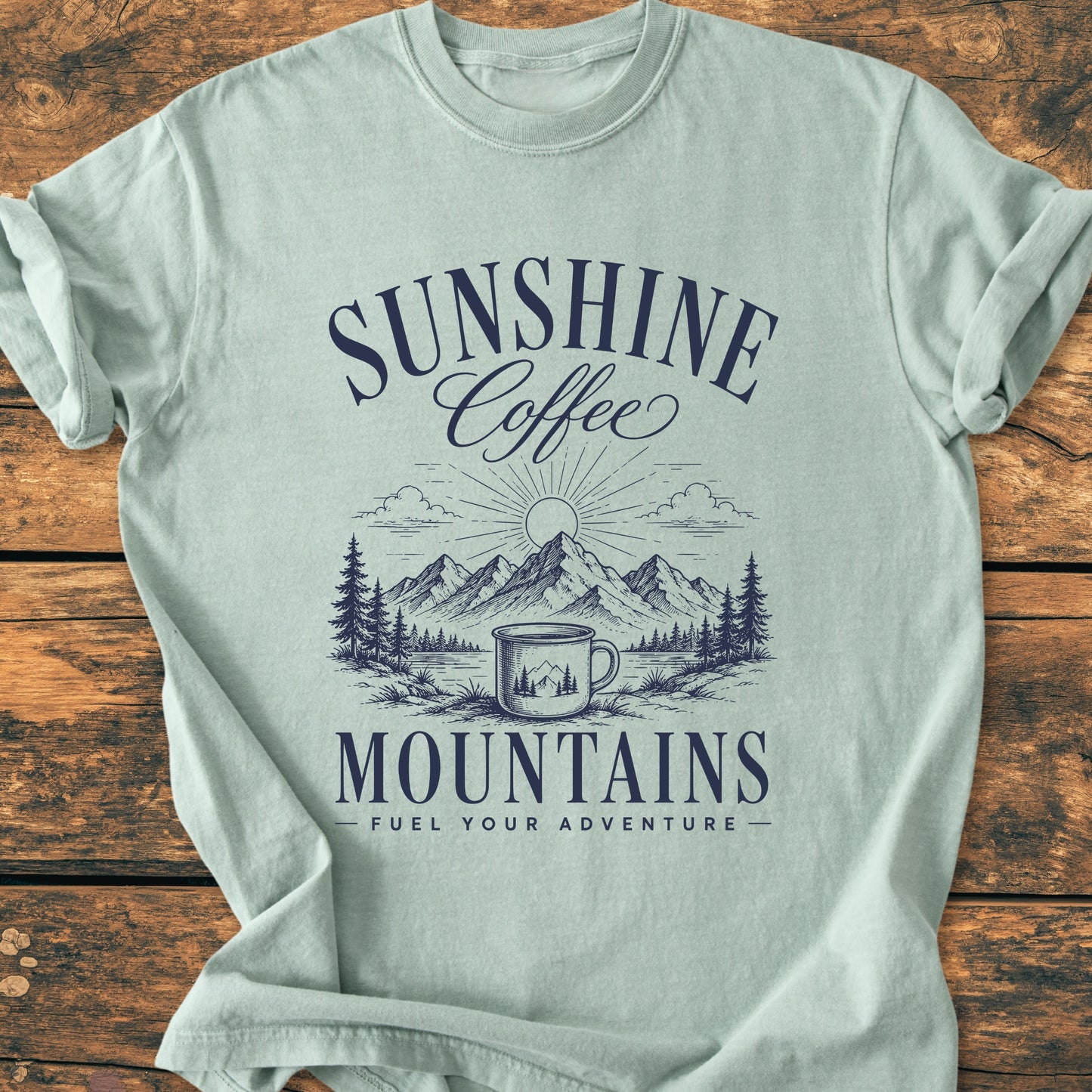 Sunshine Coffee Mountains - Premium Vintage Tee