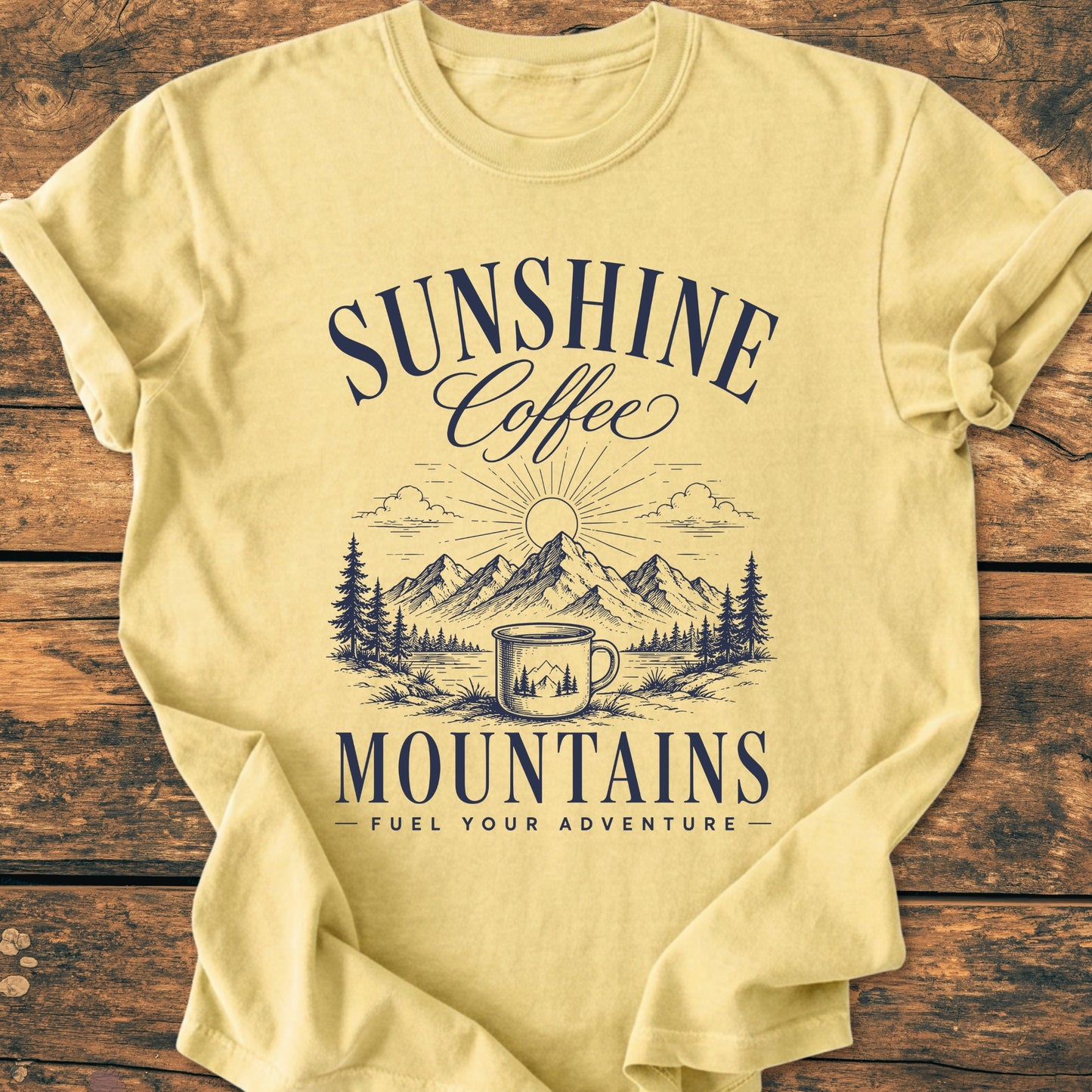 Sunshine Coffee Mountains - Premium Vintage Tee
