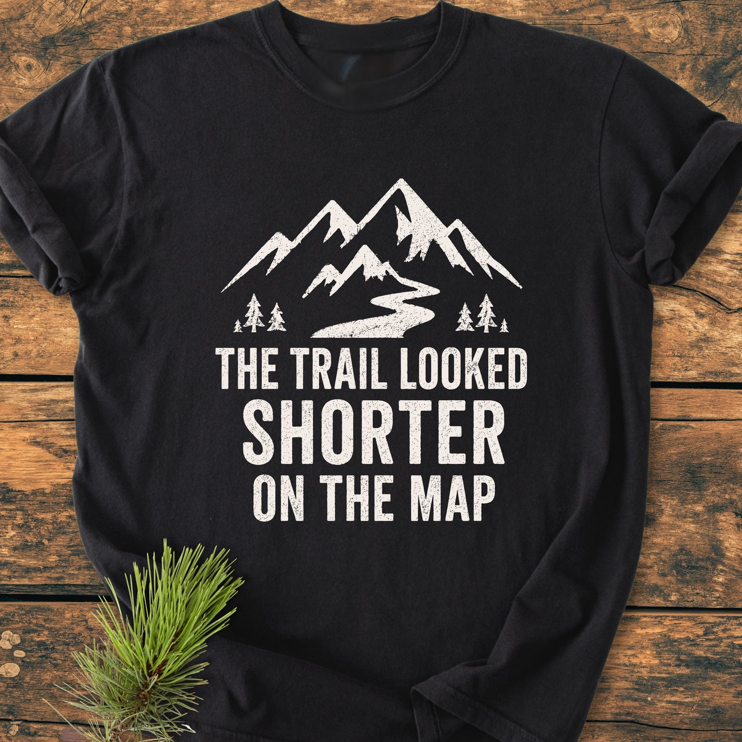 The Trail Looked Shorter - Premium Vintage Tee
