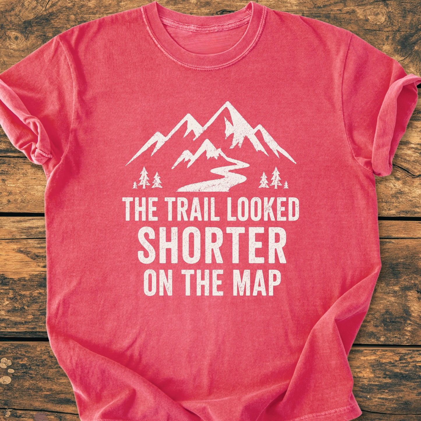 The Trail Looked Shorter - Premium Vintage Tee