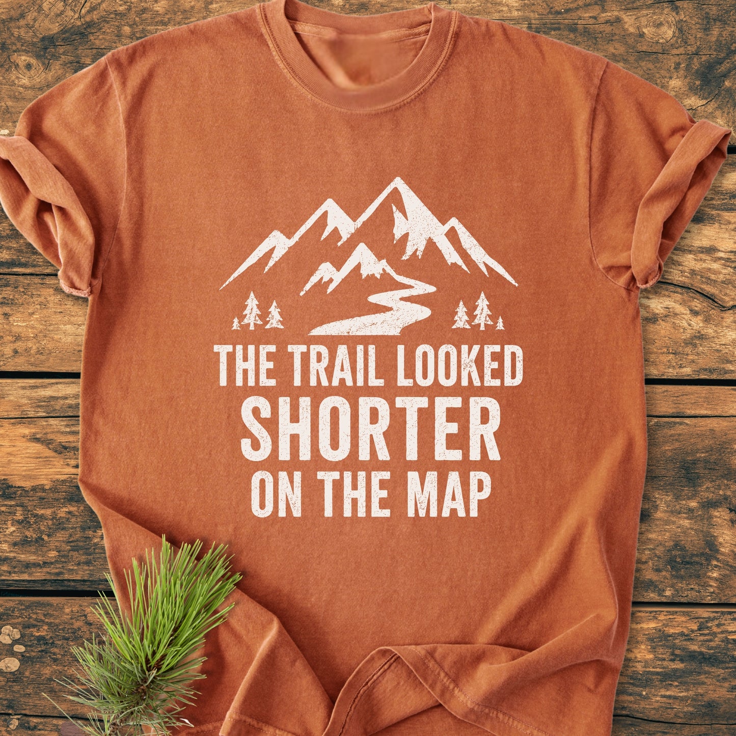 The Trail Looked Shorter - Premium Vintage Tee