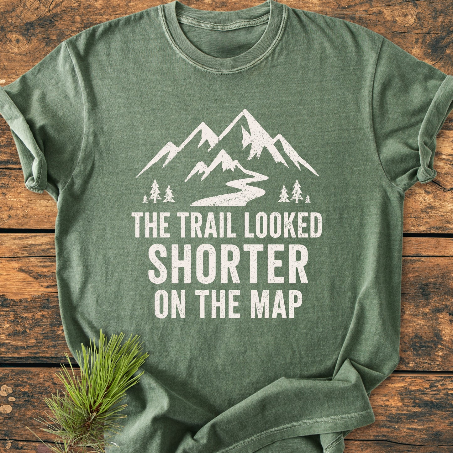 The Trail Looked Shorter - Premium Vintage Tee