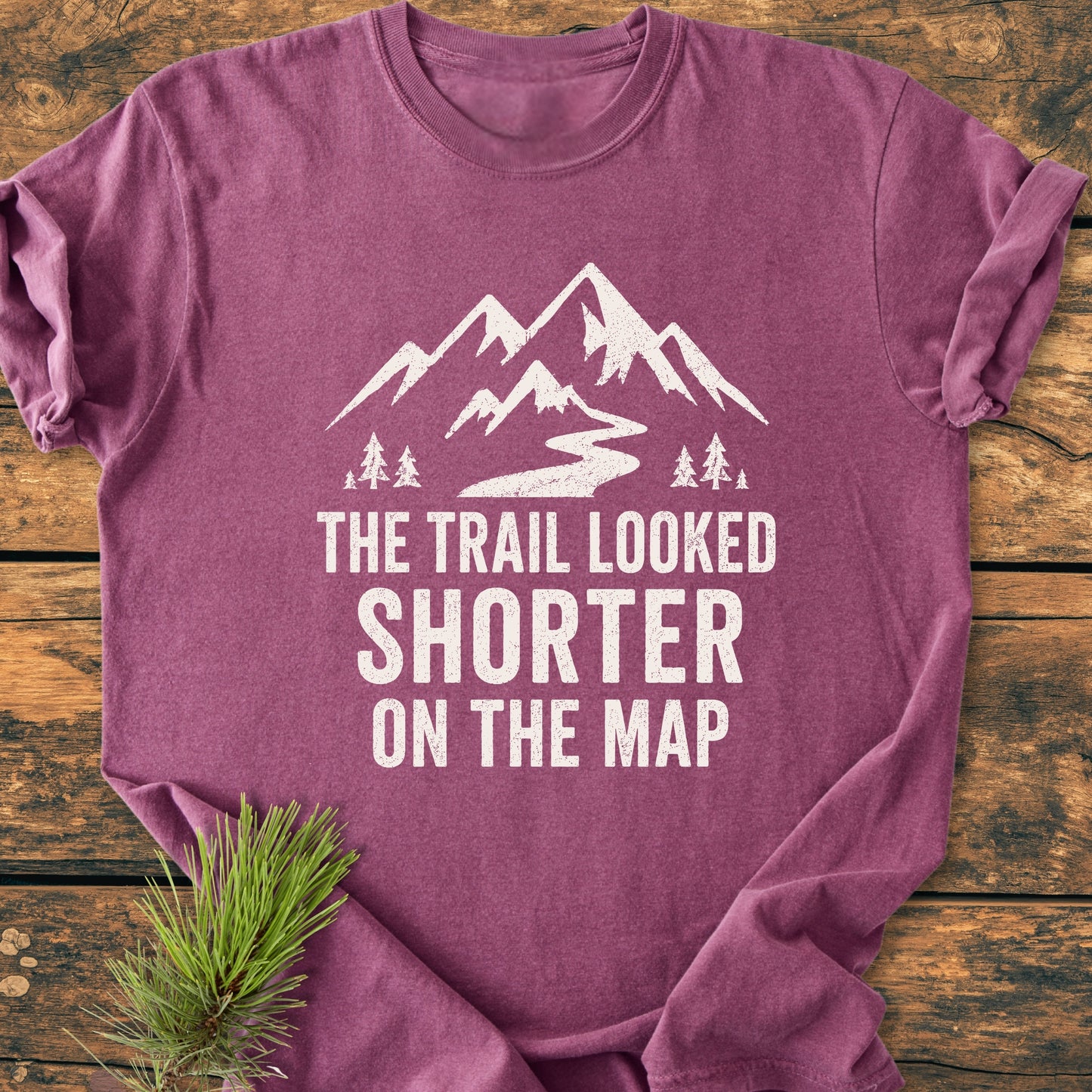 The Trail Looked Shorter - Premium Vintage Tee