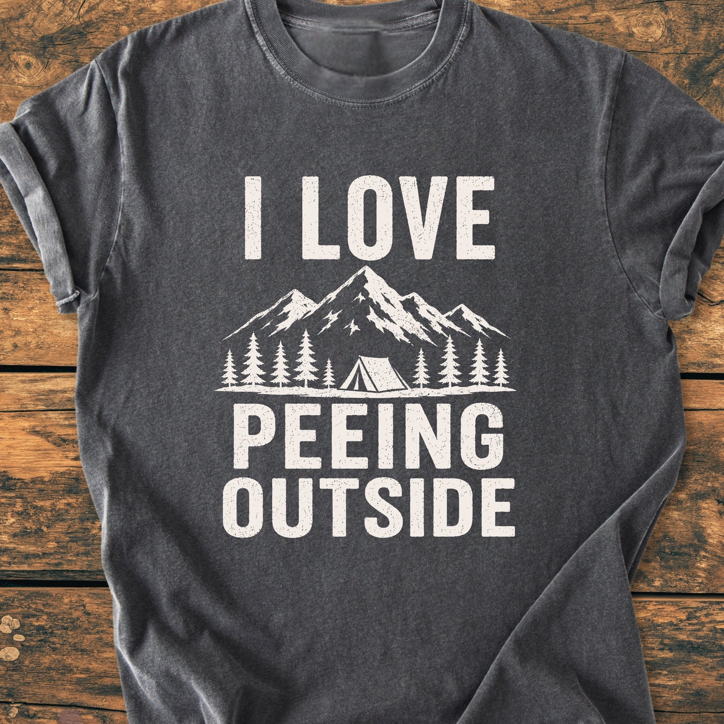 I Love Peeing Outside - Premium Vintage Tee