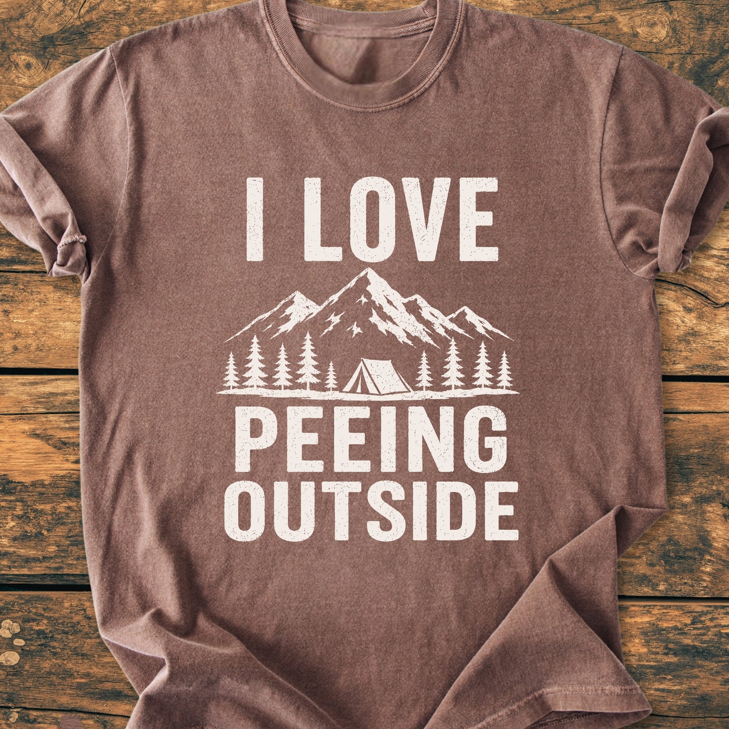 I Love Peeing Outside - Premium Vintage Tee