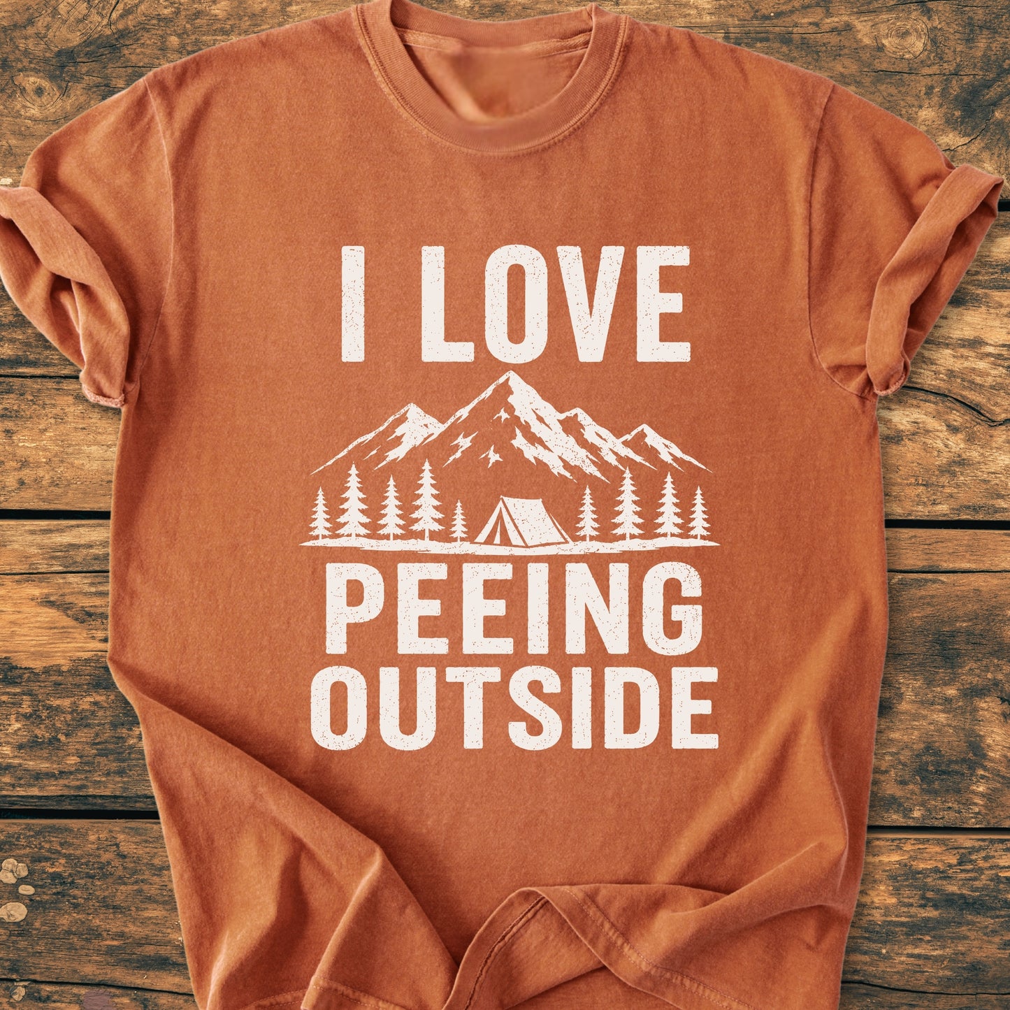 I Love Peeing Outside - Premium Vintage Tee