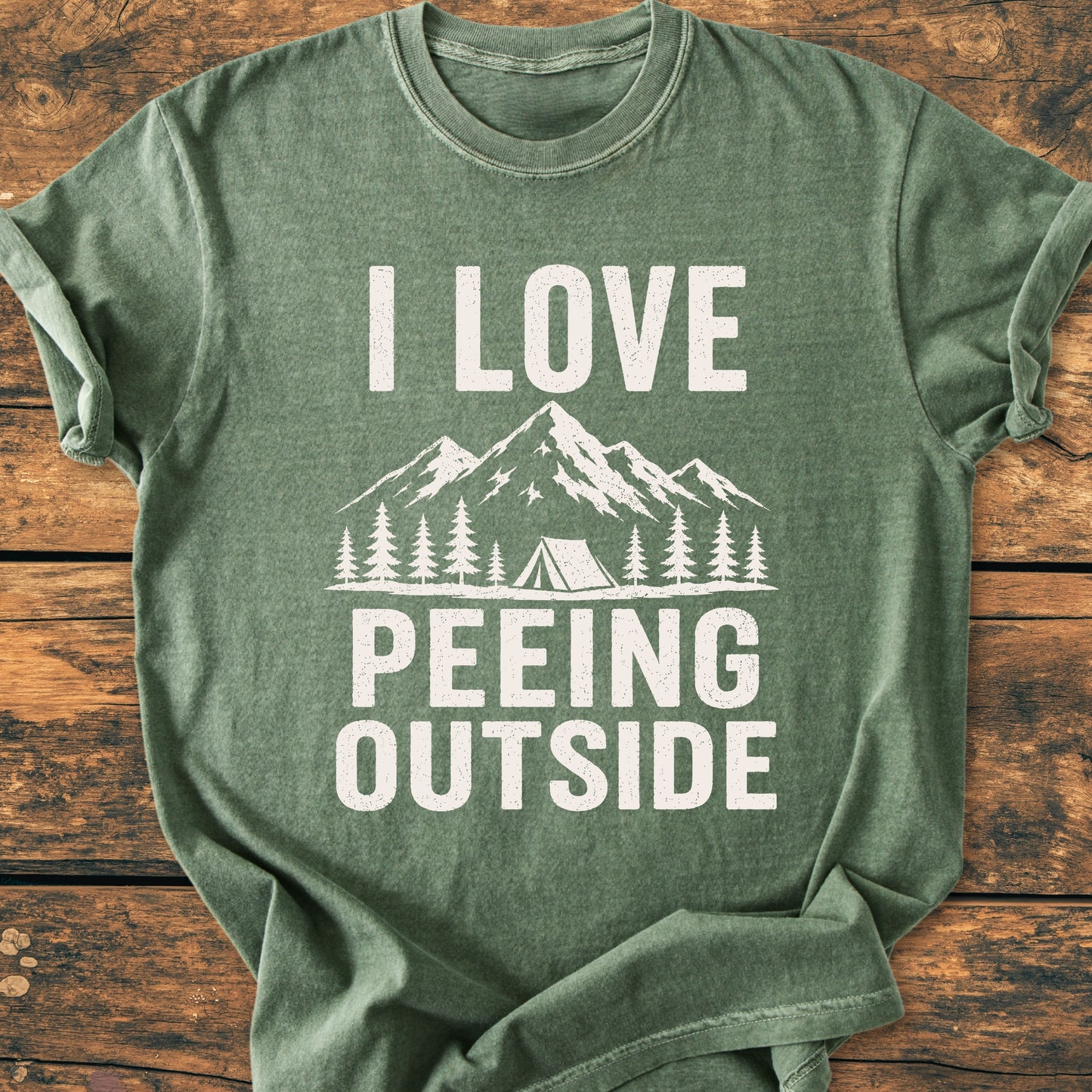 I Love Peeing Outside - Premium Vintage Tee