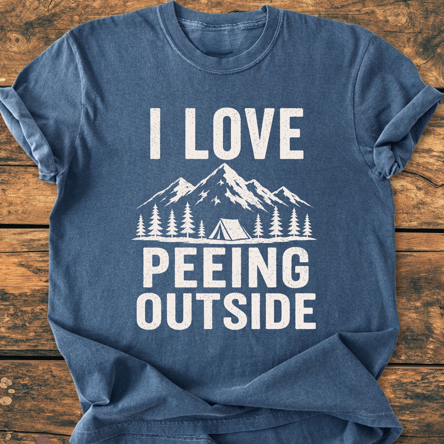I Love Peeing Outside - Premium Vintage Tee