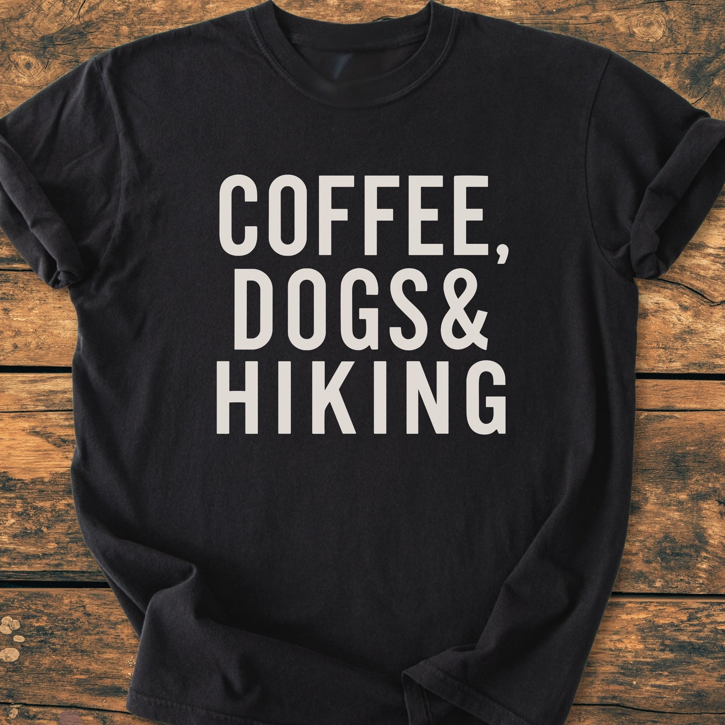 Coffee, Dogs And HIking - Vintage Wash Tee
