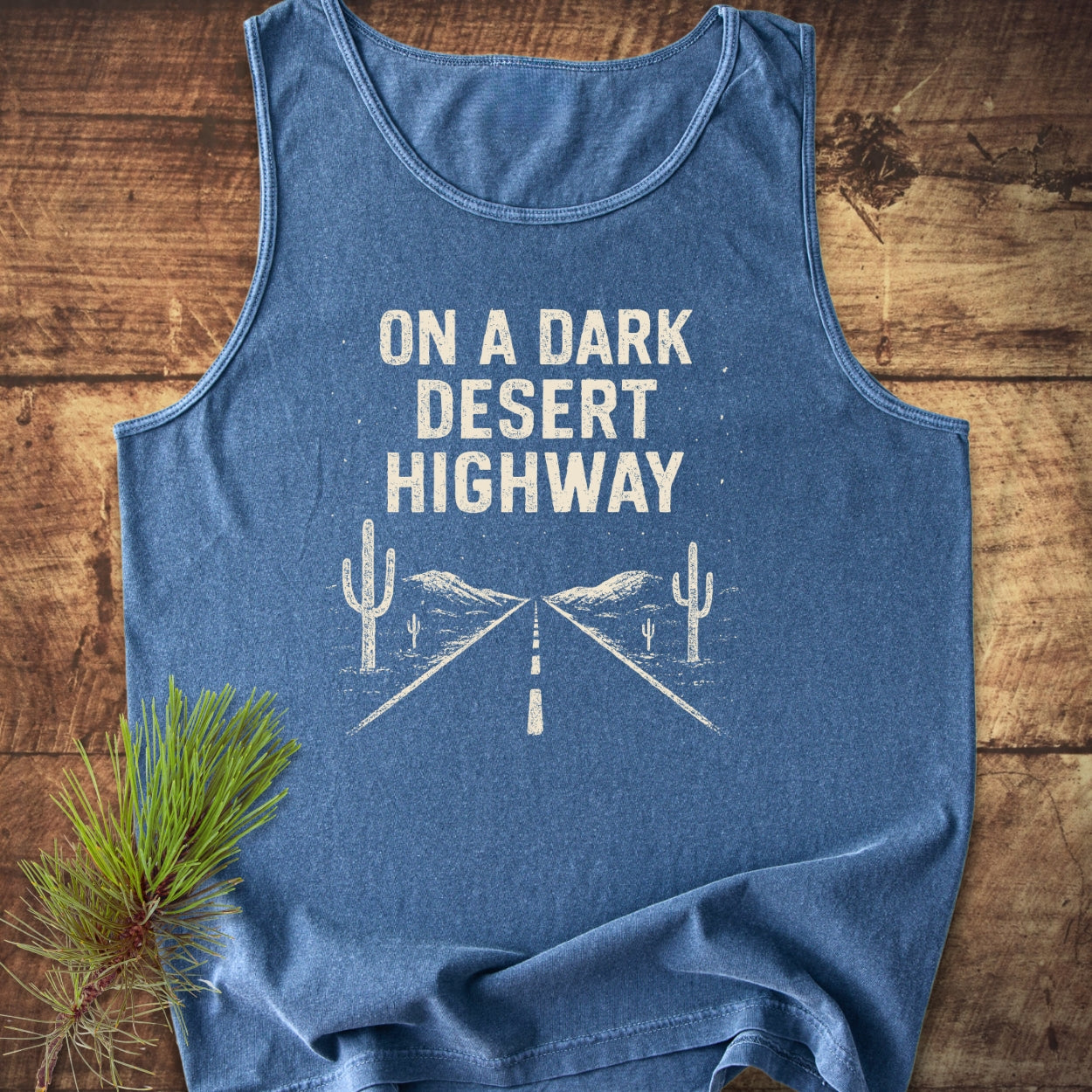 On A Dark Desert Highway Tank Top