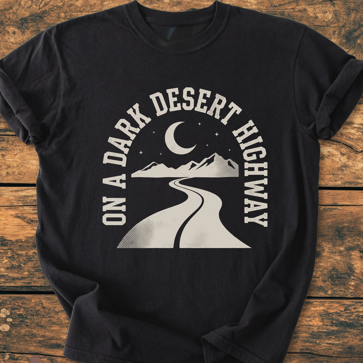On A Dark Desert Highway Arc - Vintage Wash Tee