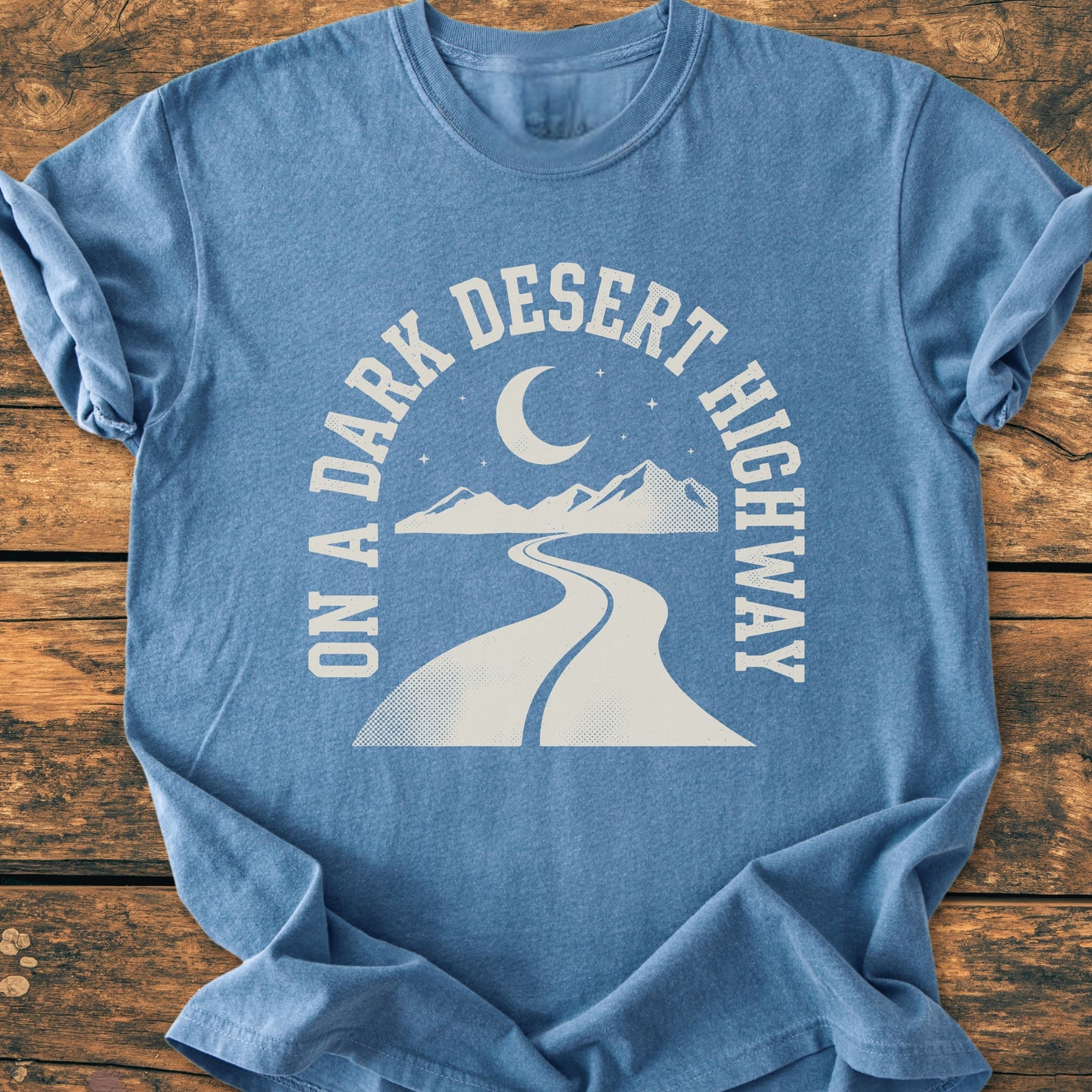 On A Dark Desert Highway Arc - Vintage Wash Tee