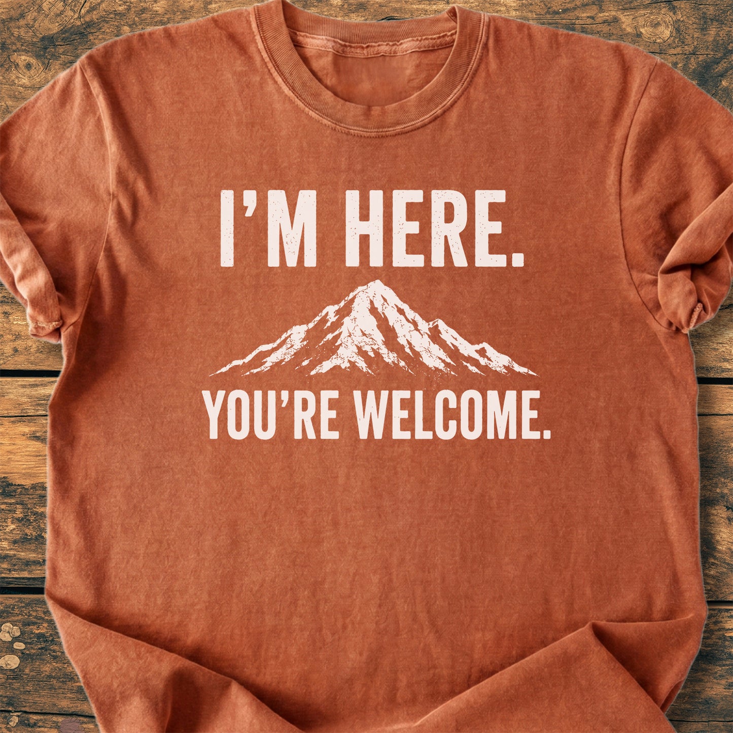 I'm Here, You're Welcome - Premium Vintage Tee