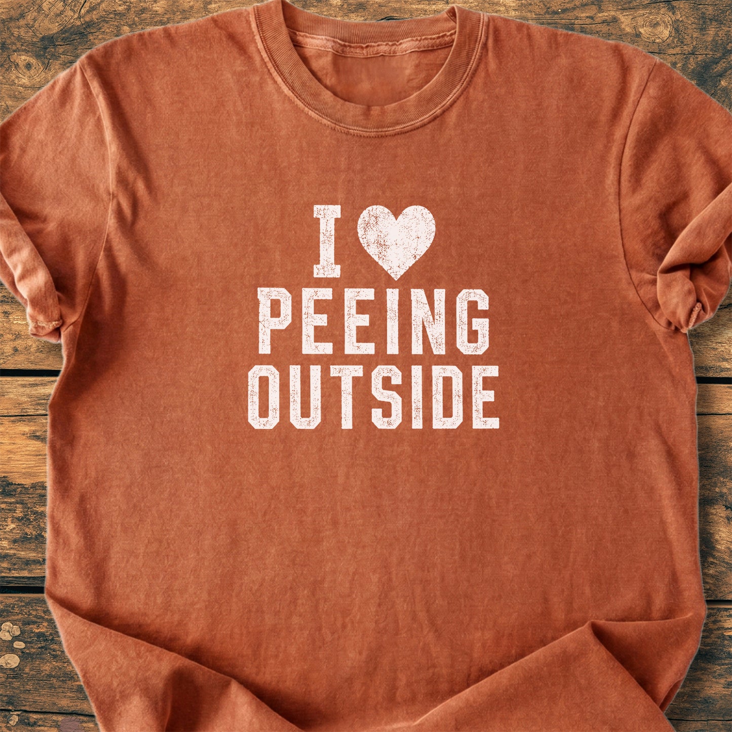 I Love Peeing Outside - Premium Vintage Tee