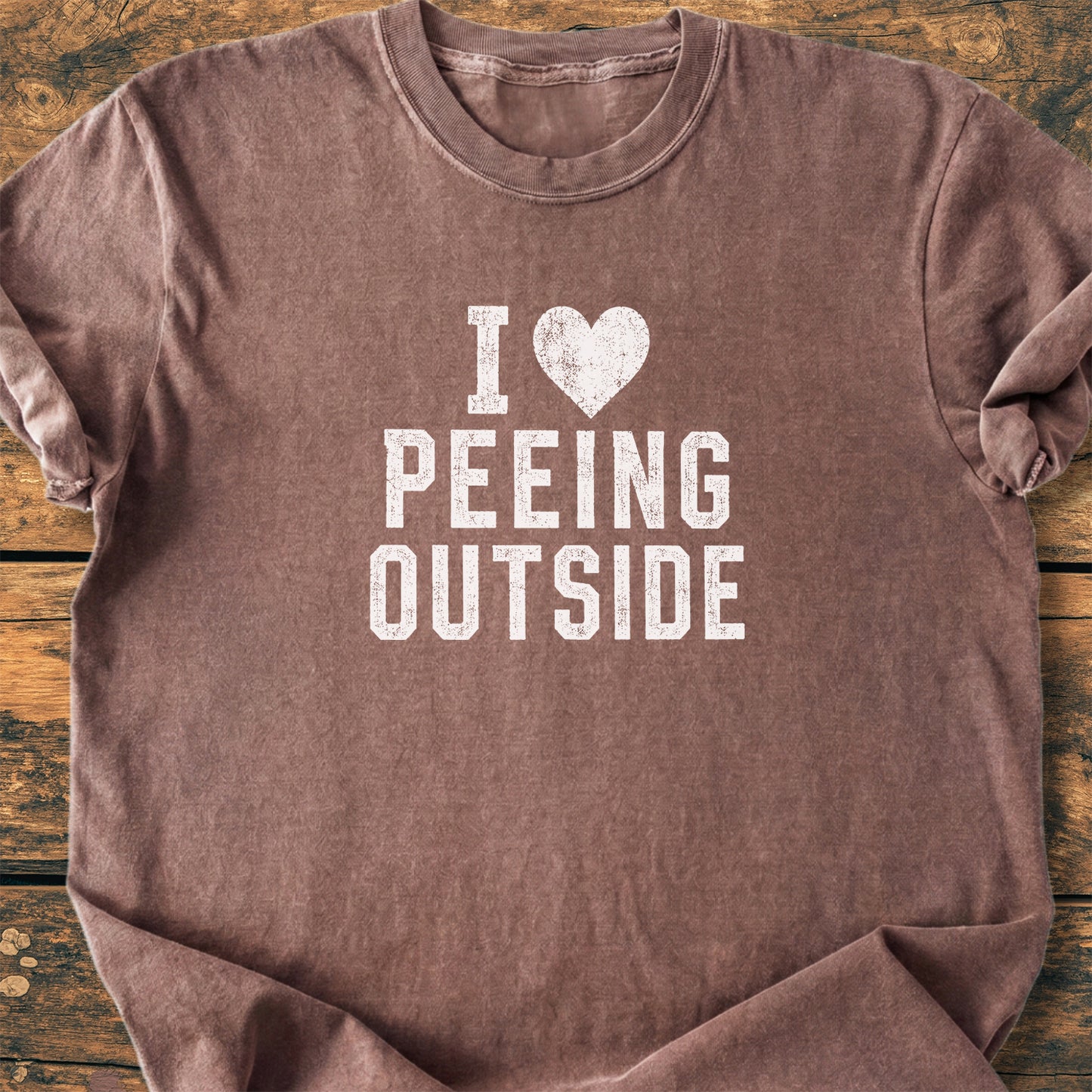 I Love Peeing Outside - Premium Vintage Tee