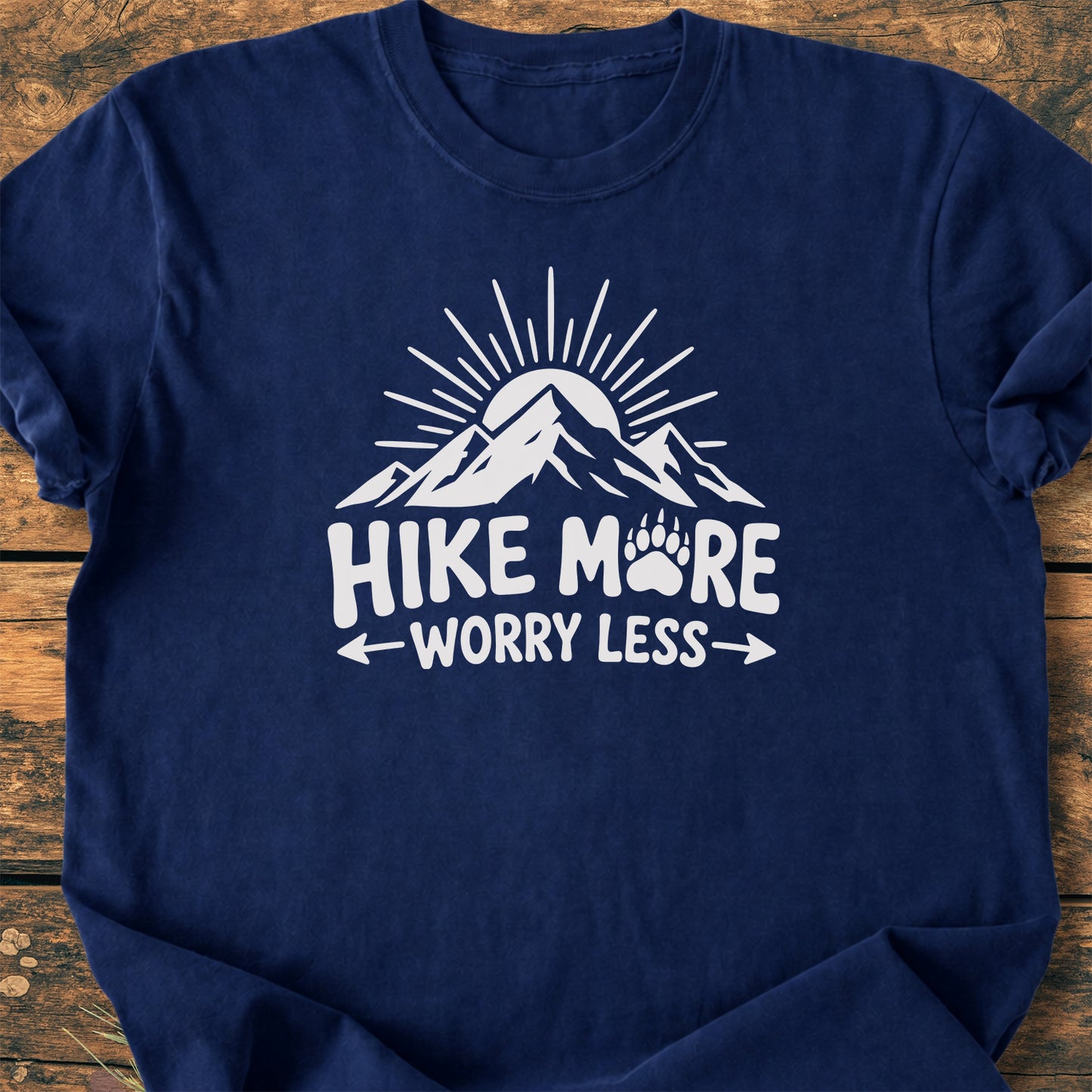Hike More, Worry Less - Premium Vintage Tee