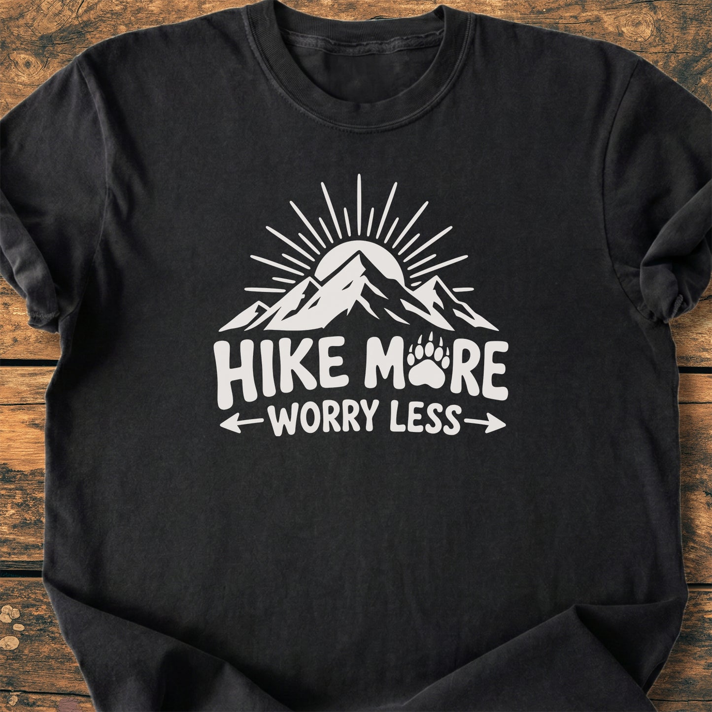 Hike More, Worry Less - Premium Vintage Tee