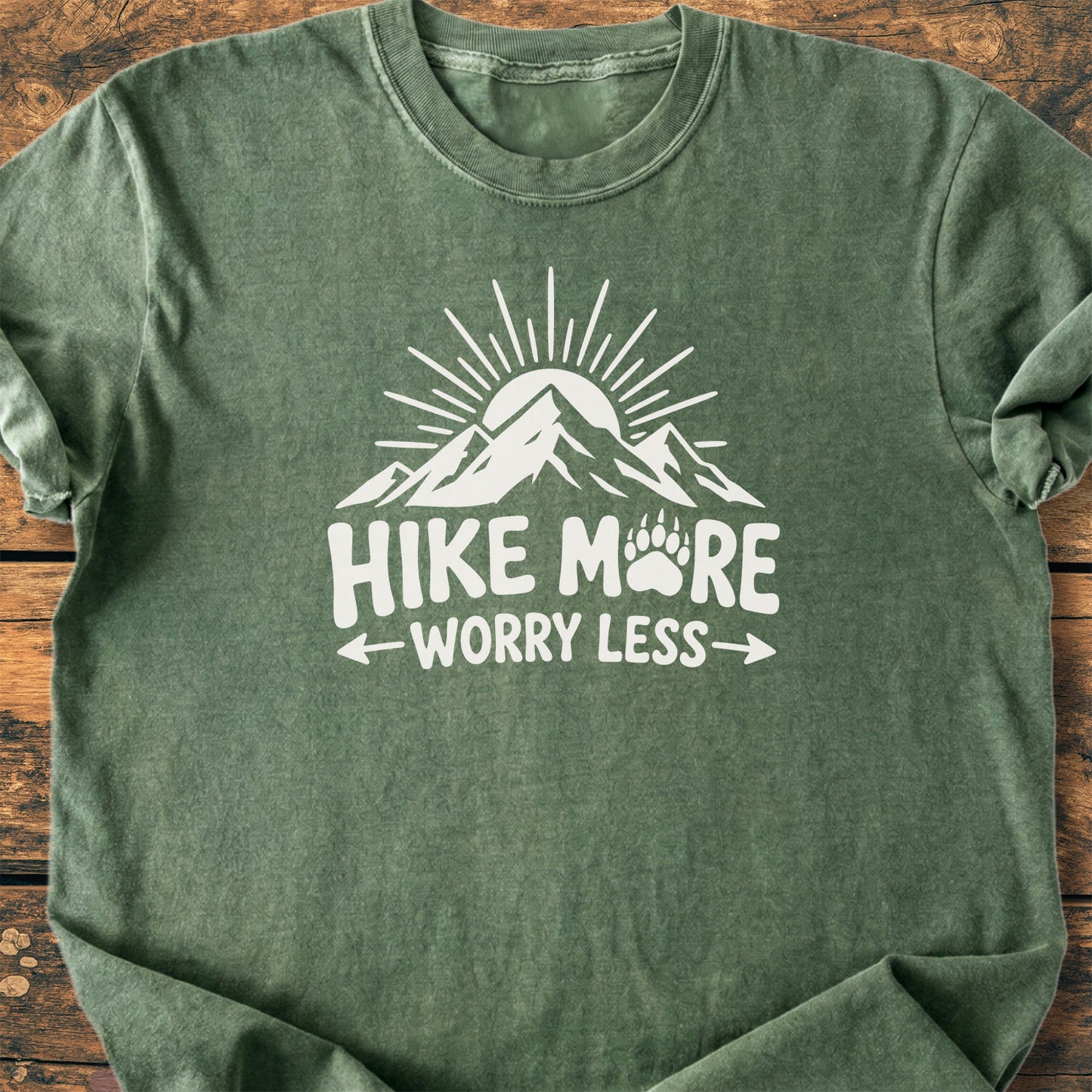 Hike More, Worry Less - Premium Vintage Tee