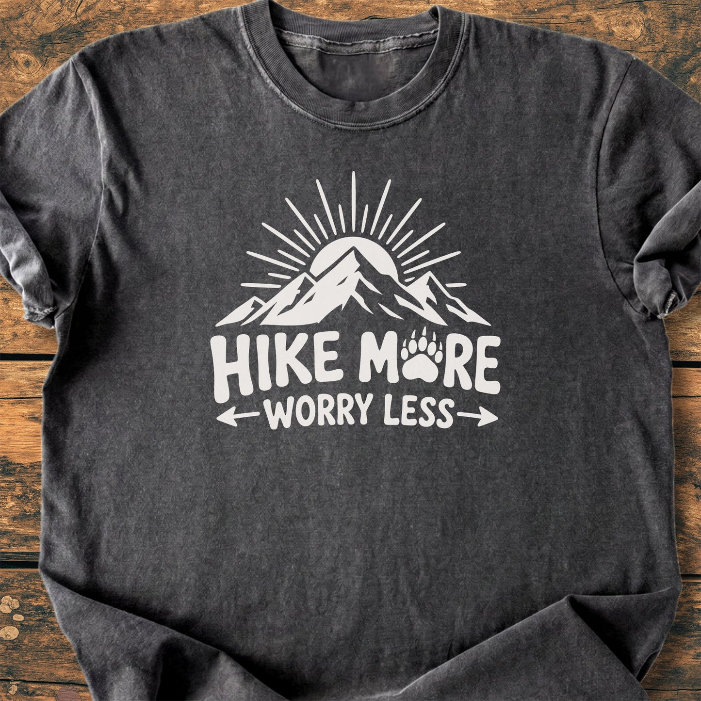 Hike More, Worry Less - Premium Vintage Tee