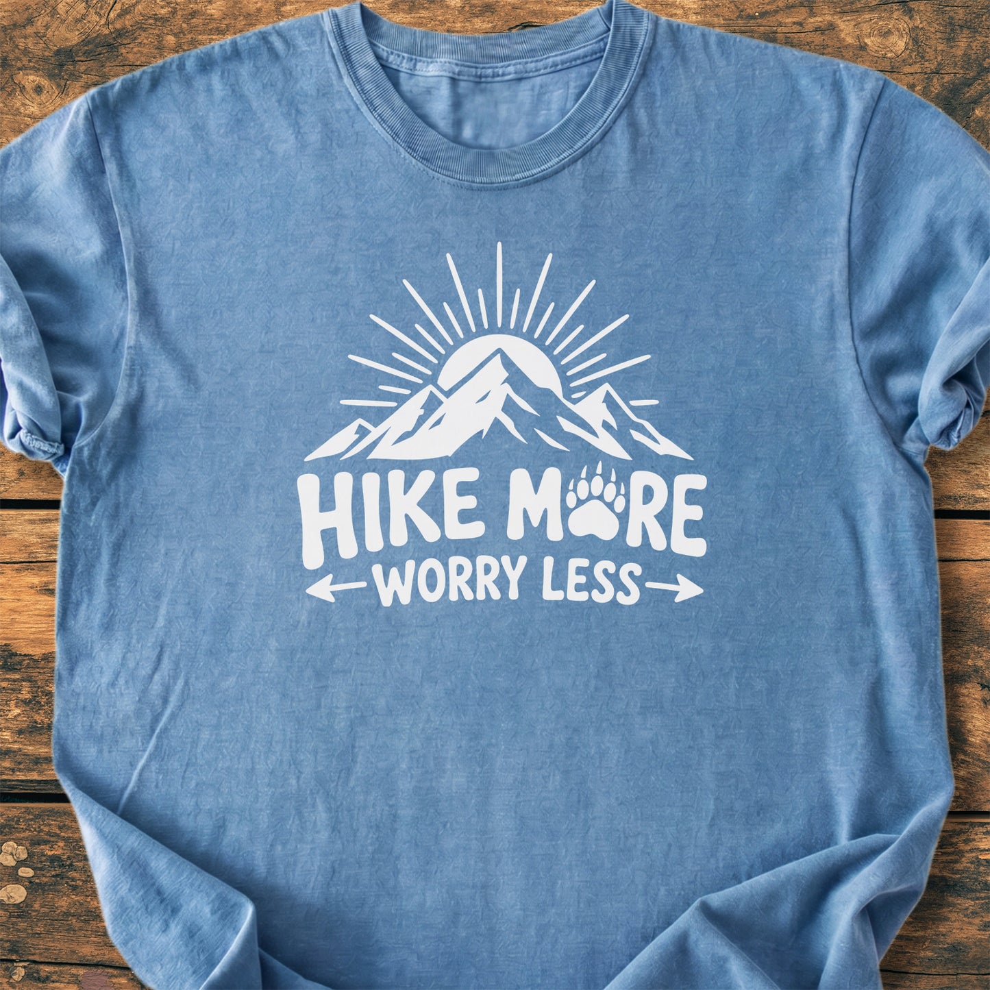 Hike More, Worry Less - Premium Vintage Tee