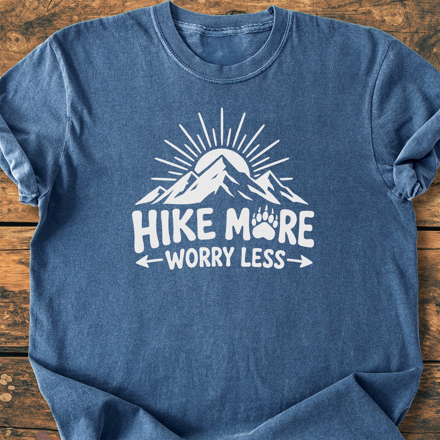 Hike More, Worry Less - Premium Vintage Tee