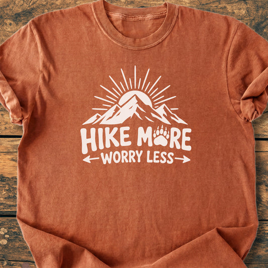 Hike More, Worry Less - Premium Vintage Tee