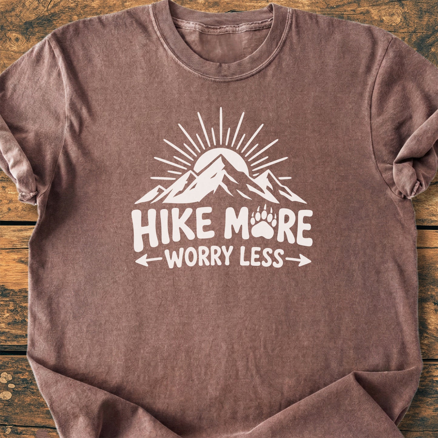 Hike More, Worry Less - Premium Vintage Tee