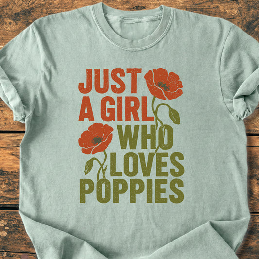 Grunge Poppy Love - Premium Vintage Tee