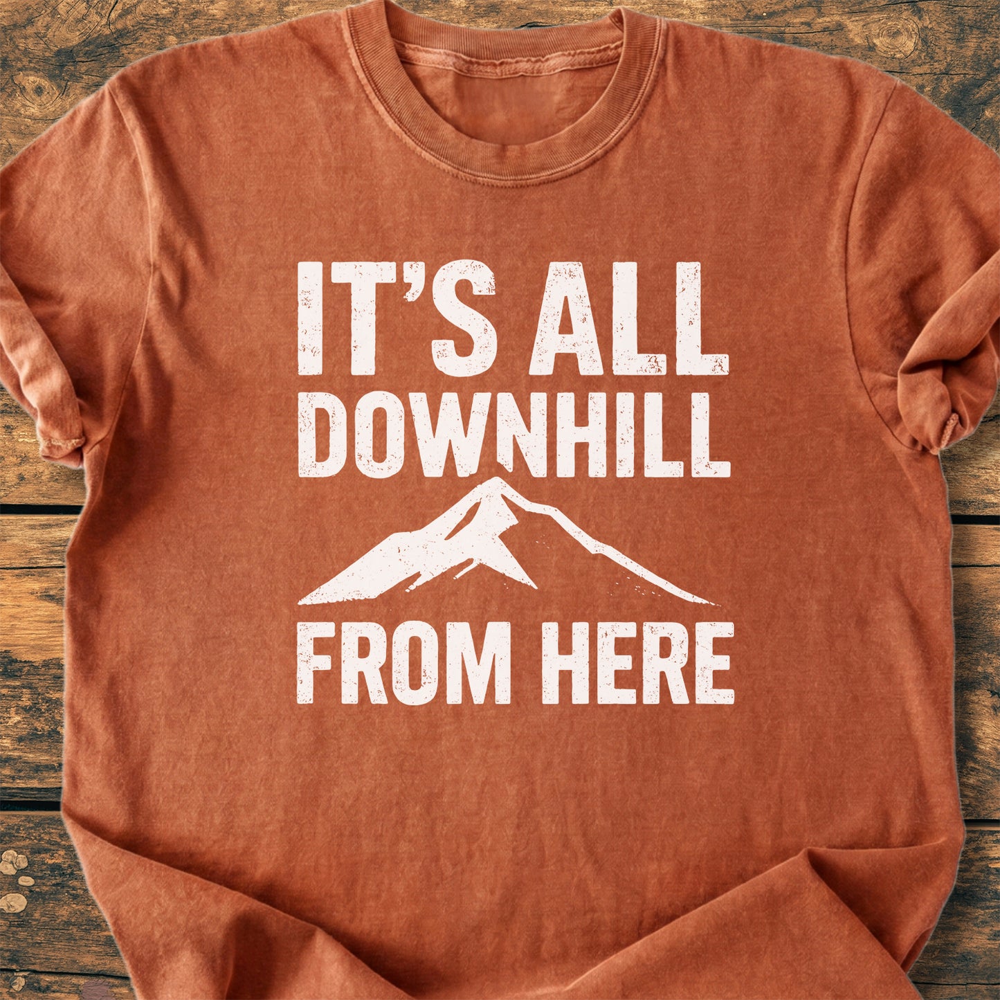 It's All Downhill - Premium Vintage Tee